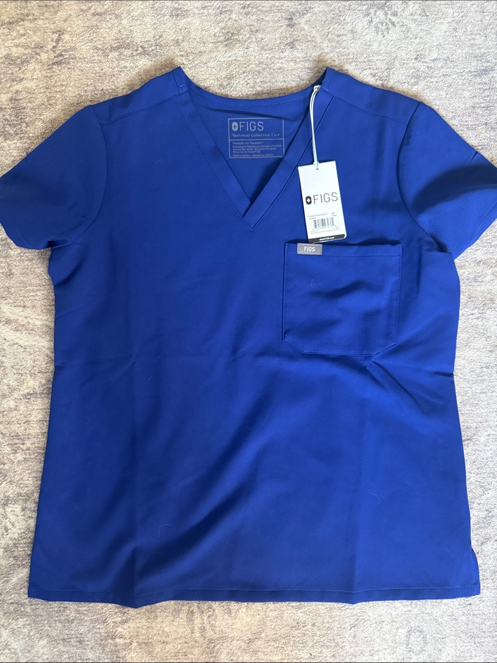 FIGS Women's DEEP ROYAL BLUE — SMALL Petite